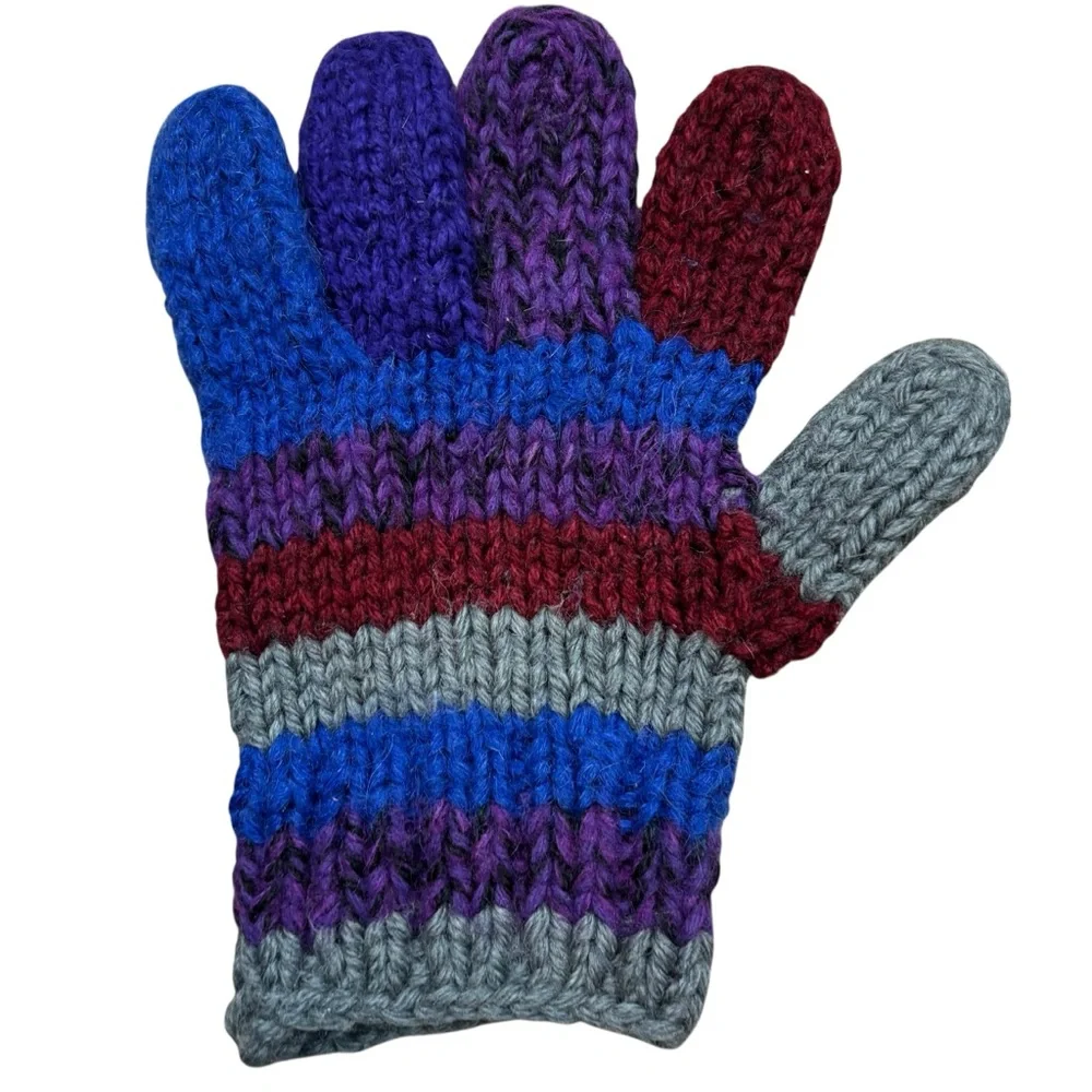 Vintage Knit Wool Gloves‎ in Excellent Condtion